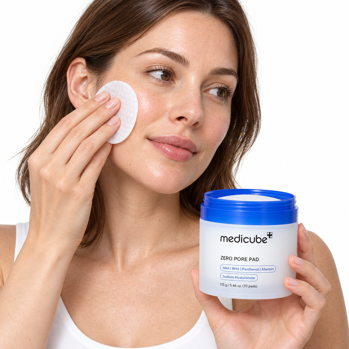 Using a Zero Pore Pad on the face
