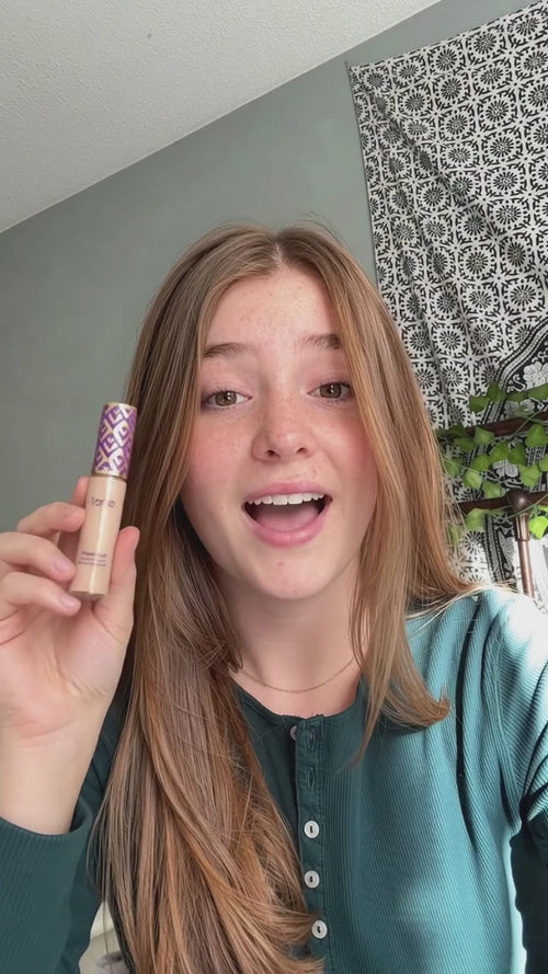 Full Coverage Concealer by Tarte applied in a real routine