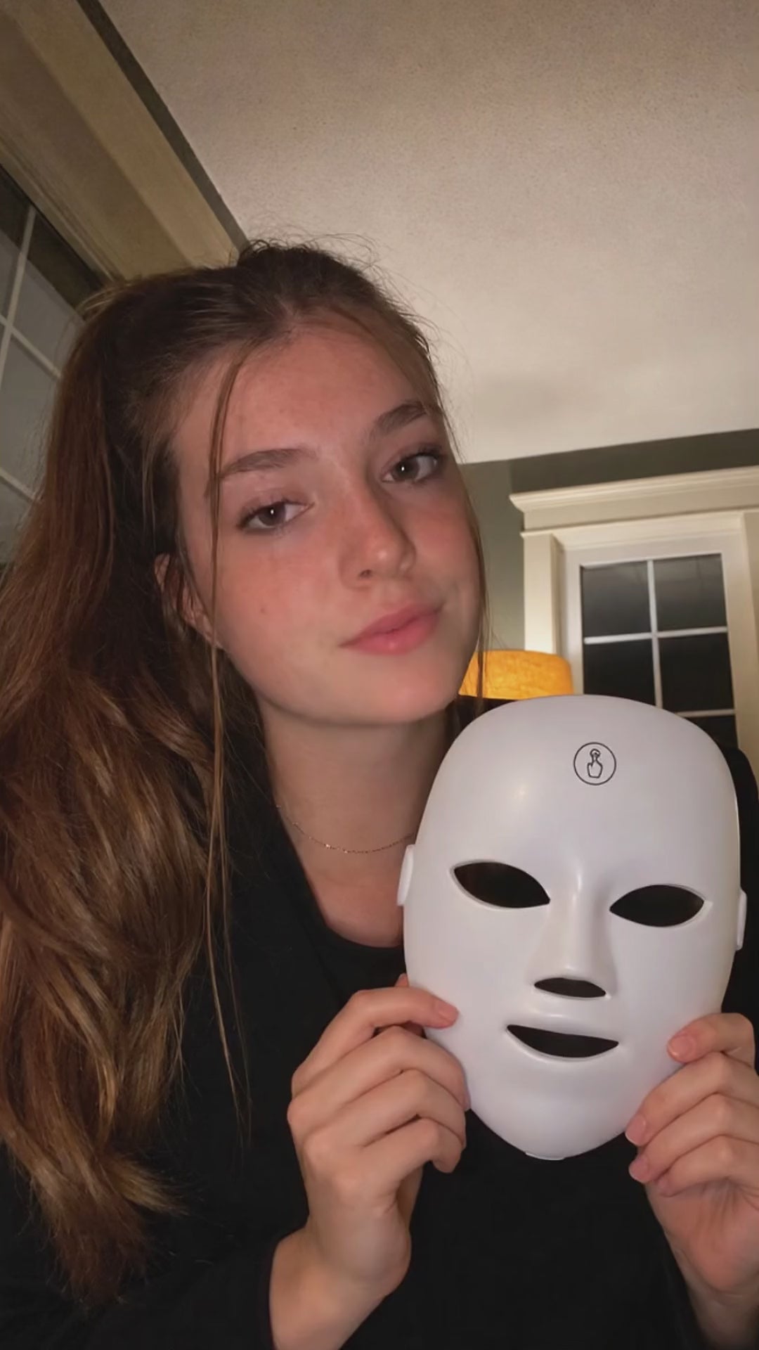 LumaLift LED Mask shown in a real at-home routine
